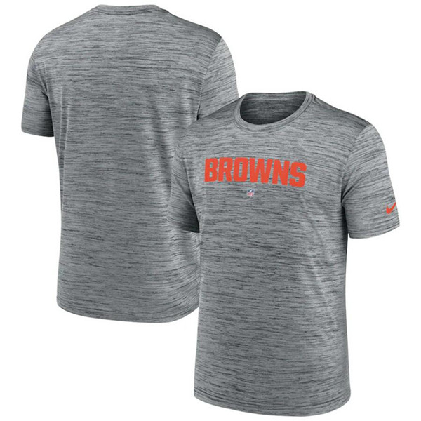 Men's Cleveland Browns Gray Velocity Performance T-Shirt